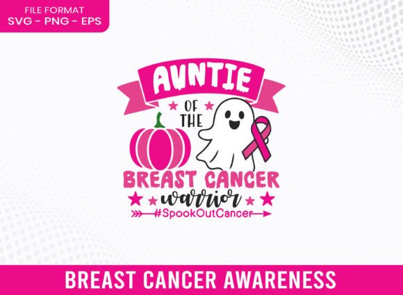 Auntie of Breast Cancer Awareness SVG