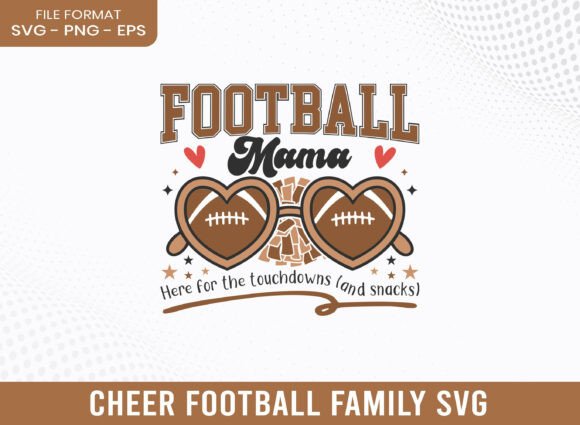 Football Mama Cheer Football Family SVG