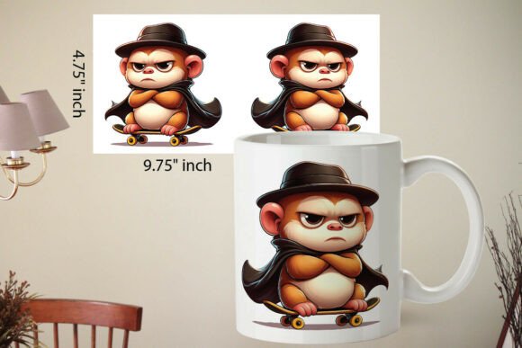 Funny Animal Mug Wrap