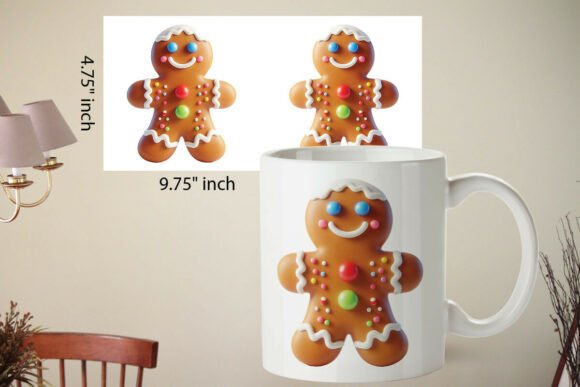 Gingerbread Man Mug Wrap