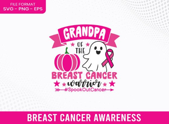 Grandpa of Breast Cancer Awareness SVG