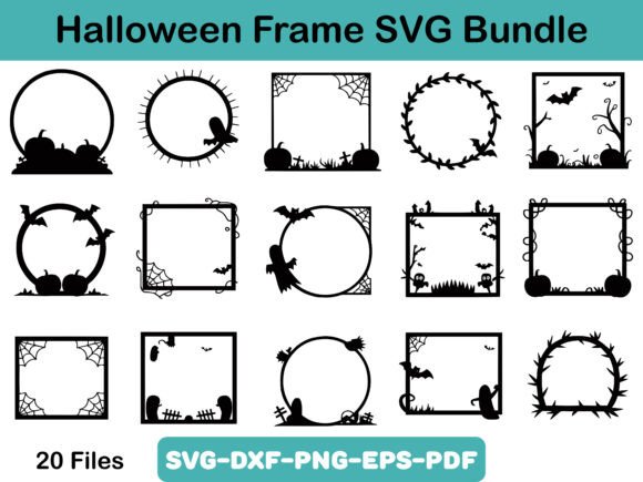 Halloween Frame SVG Bundle