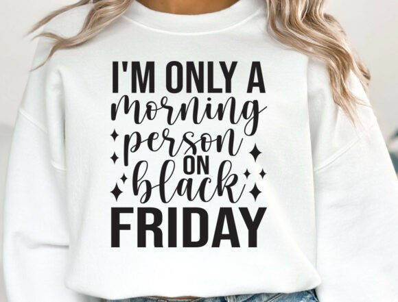 I m Only a Morning Person on Black SVG