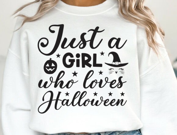 Just a Girl Who Loves Halloween SVG