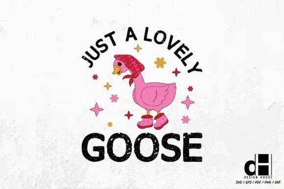 Valentines Lovey Goose SVG PNG